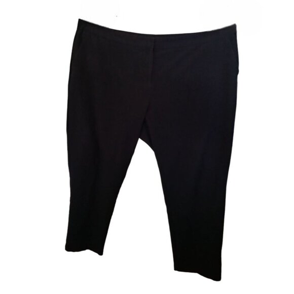 Jaclyn Smith Womens Stretch Black Trousers Plus Size 26W - Picture 2 of 7